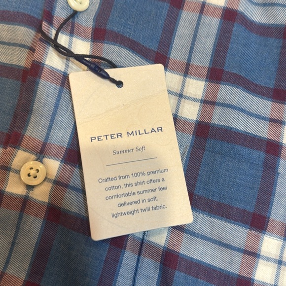 NWT Peter Millar Men’s Summer Soft Button Down - Picture 3 of 5